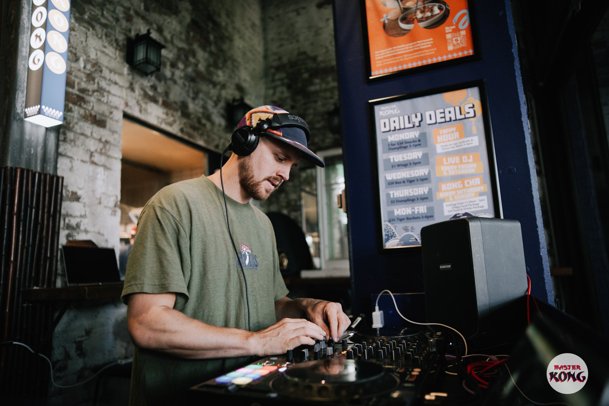 DJ Hippie Rich playing at a venue