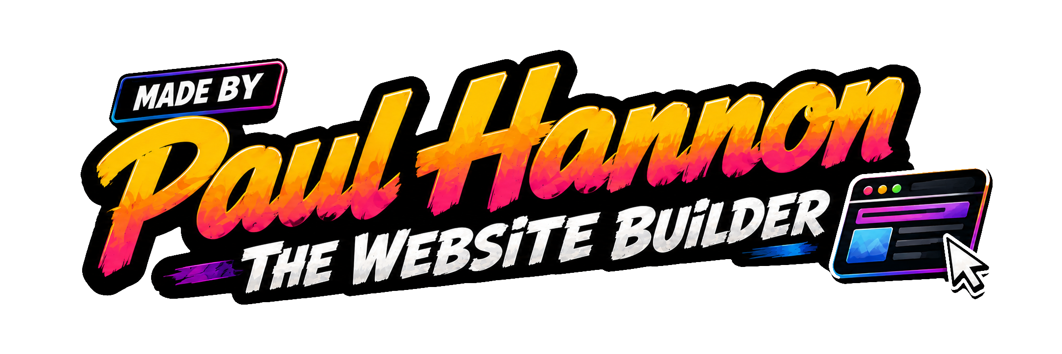 Made by Paul Hannon, The Website Builder